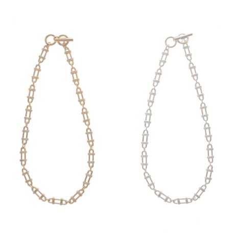 【Sea'ds Mara】Frame link chain Necklace　　[27A1-17]