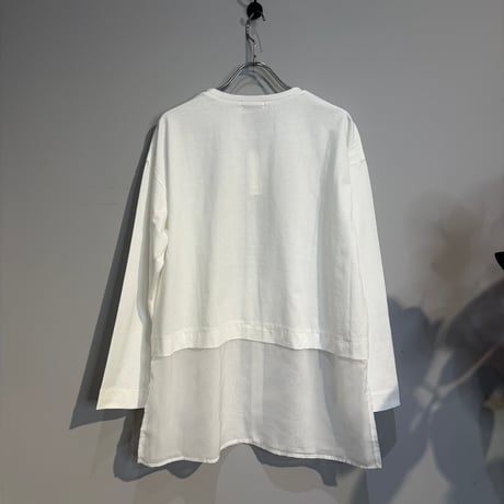 【BEATRICE】異素材ドッキングフォトプリントTシャツ［E80408］