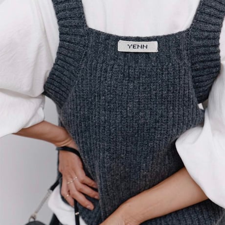 【YENN】CHUNKY KNIT VEST［Y264-91131］