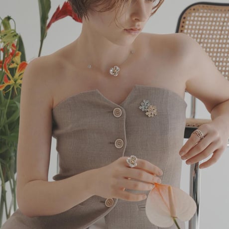 【Sea'ds Mara】Flower Brooch　　[27A1-11]