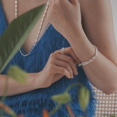 【Sea'ds Mara】Frame link chain Bracelet　　[27A1-18]