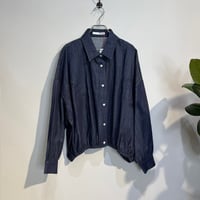 【TRANOI.】フリルデニムシャツ　［251R223］