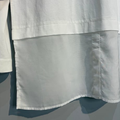 【BEATRICE】異素材ドッキングフォトプリントTシャツ［E80408］