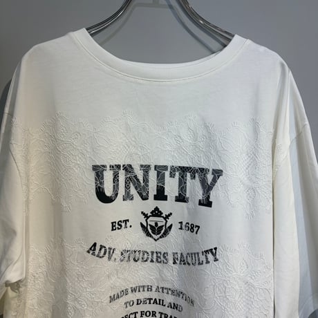 【CLOCHE】レース×ロゴTee［61285752］