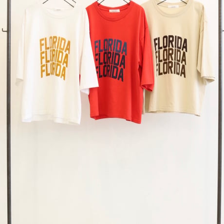 【LeMelange】《FLORIDA》6分袖Tee［8711011］