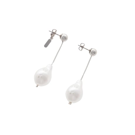 【Sea'ds Mara】Floating baroque pearl pierce[26A4-74P]