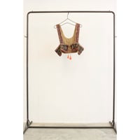 【LeMelange】前後2WAY刺繍ベスト《CAMEL》［8713703］