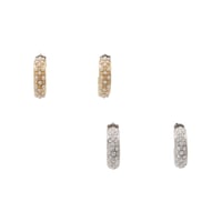 【Sea'ds Mara】Twinkle hoop pierce[26A4-67P]