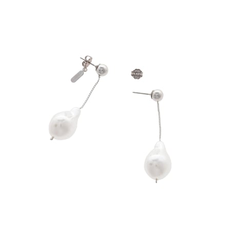 【Sea'ds Mara】Floating baroque pearl pierce[26A4-74P]