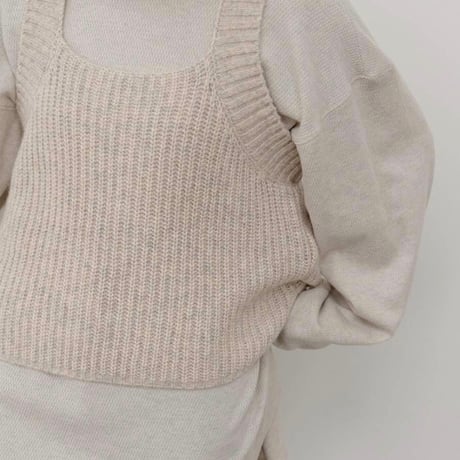 【YENN】CHUNKY KNIT VEST［Y264-91131］