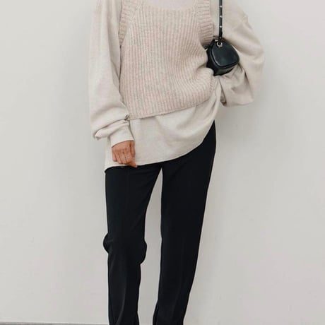 【YENN】CHUNKY KNIT VEST［Y264-91131］