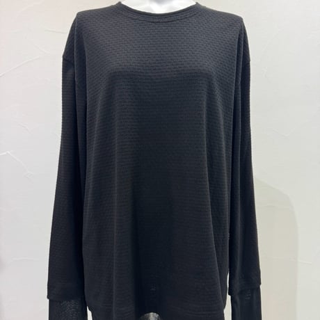 【CYAN tokyo】モザイクジャガードL/S TOPS［710559］