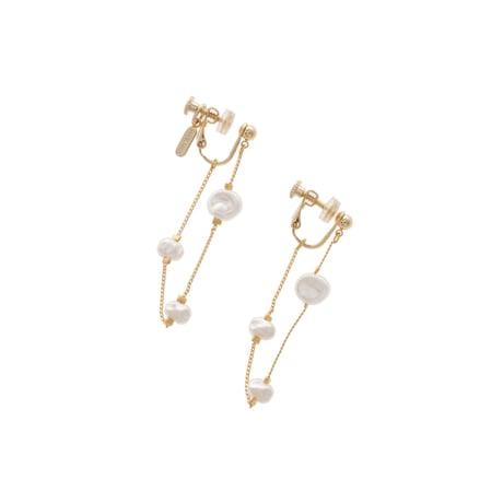 【Sea'ds Mara】Floating pearl earrings[26A4-73E]