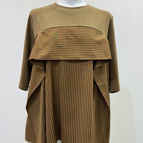 【CYAN tokyo】サッカーストライプコンビTOPS［710585］
