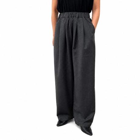 【siro de labonte】herringbone tuck easy pants［R653307］