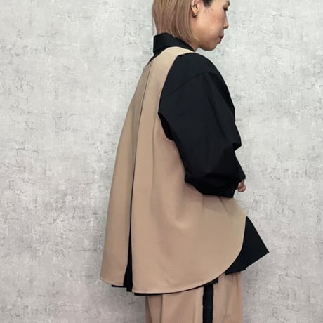 【TRANOI.】バックスリットキーネックジレ［214R228］