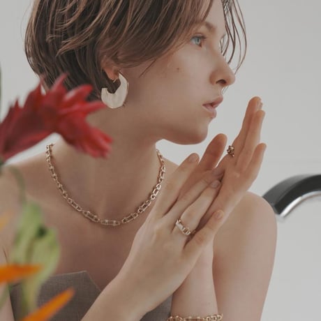 【Sea'ds Mara】Frame link chain Necklace　　[27A1-17]