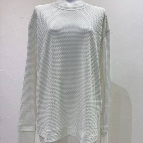 【CYAN tokyo】モザイクジャガードL/S TOPS［710559］