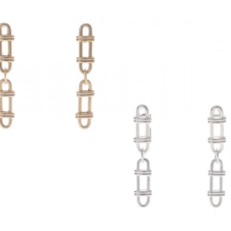 【Sea'ds Mara】Frame link chain　Earring　　[27A1-19E]