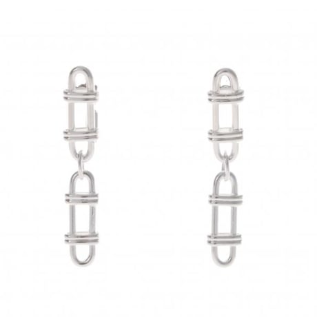 【Sea'ds Mara】Frame link chain　Earring　　[27A1-19E]