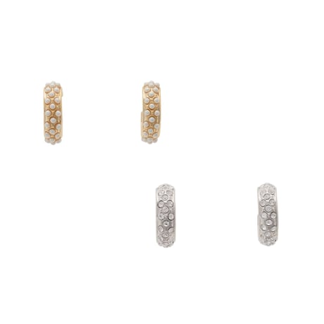 【Sea'ds Mara】Twinkle hoop earrings[26A4-67E]