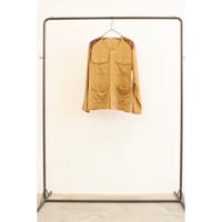 【LeMelange】刺繍ノーカラーブルゾン《CAMEL》［8713805］