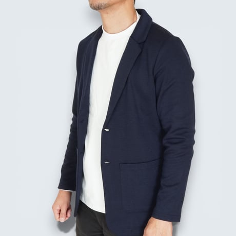 ジャケットのインナー専用 長袖 Tシャツ 超伸縮 /ホワイト (全3色) M～XXL