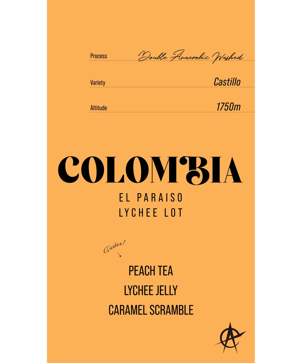 COLOMBIA El Paraiso Lychee lot,Castillo - Doubl