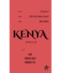 Kenya Nyanja AB, SL28,SL34,Batian,Ruiru 11 - Washed