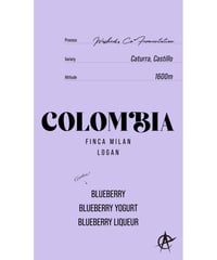 Colombia Finca Milan Logan ,Caturra,Castillo - Washed, Co-Fermentation