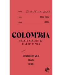 COLOMBIA Granja Paraiso 92, Yellow Typica - Double Anaerobic Washed