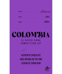 Colombia El Diviso Sidra Competition Lot,Sidra - Natural
