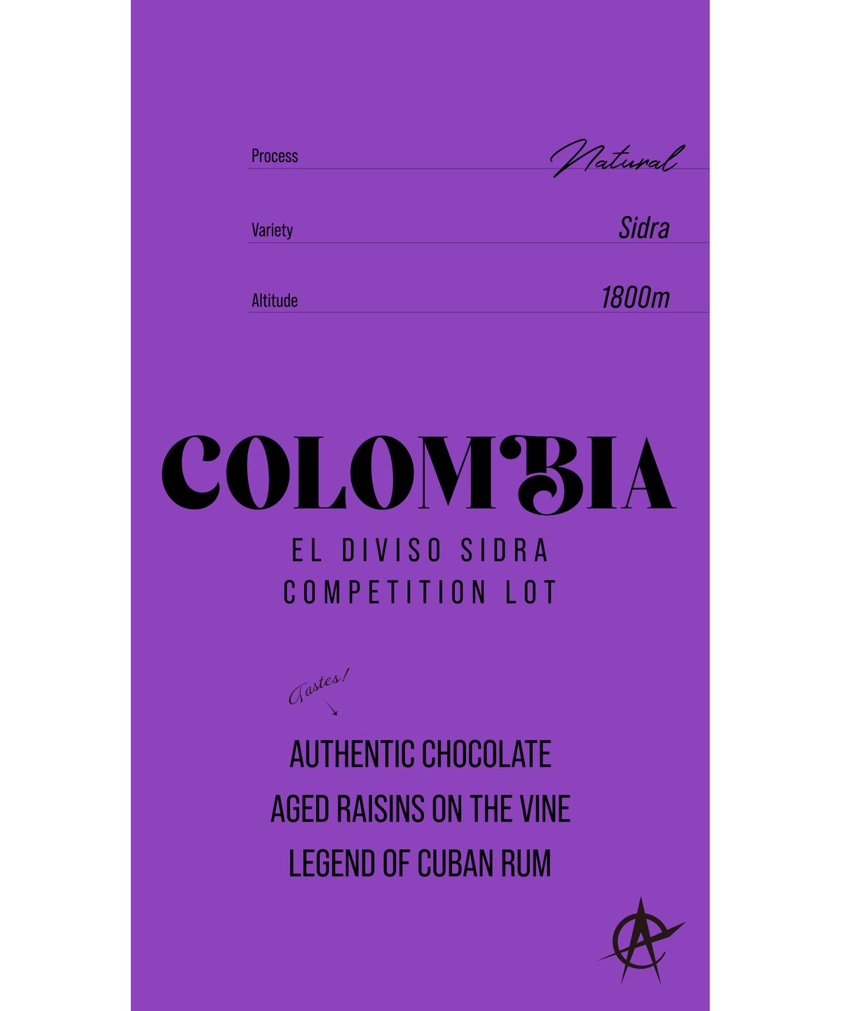 Colombia El Diviso Sidra Competition Lot,Sidra