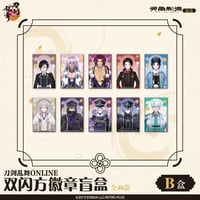 【刀剣乱舞ONLINE × 天聞角川】Touken Ranbu 中国限定発売 グリッター トレーディングスクエア缶バッジ BOX B（全10種）