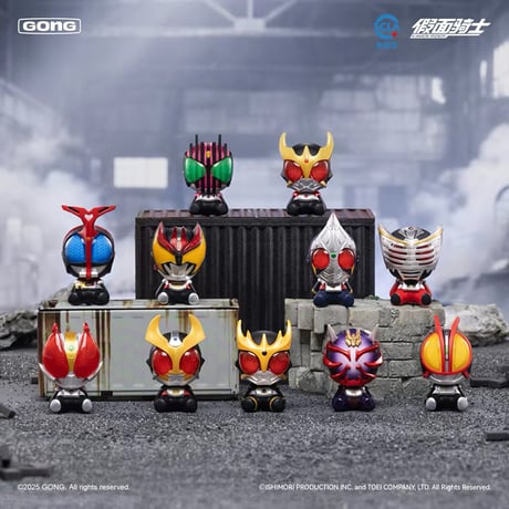 【仮面ライダー × 共鳴GONG】POP MART 中国発売 トレーディング 超ミニフィギュア マグネット付き 第一弾（全10+1種）