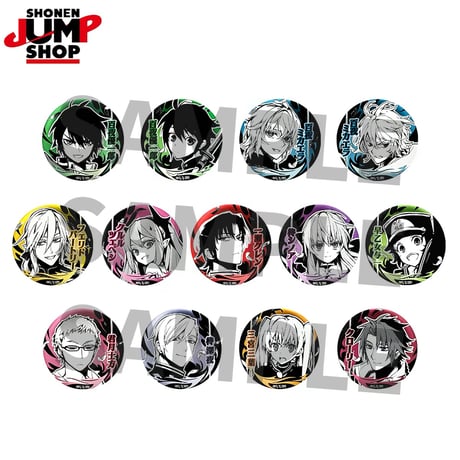 【終わりのセラフ】SHONEN JUMP SHOP 上海 ジャンプショップ中国限定 デコレクション缶バッジ 第1弾（全13種）