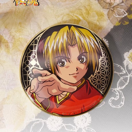07/23〆【ヒカルの碁】「棋映千载」POP-UP SHOP中国発売 トレーディング 金色箔押し缶バッジ（全6種）