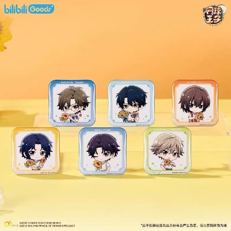 【新テニスの王子様 × bilibiliGoods】テニプリ「Shadow of Blossoms」シリーズ トレーディング SD缶バッジ（全6種）