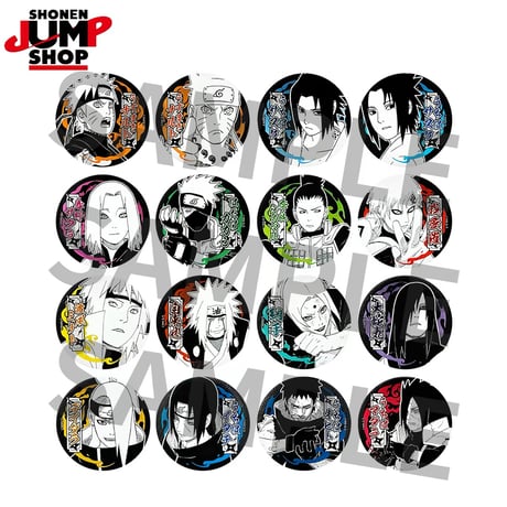 【NARUTO-ナルト-】SHONEN JUMP SHOP 上海 ジャンプショップ中国限定 デコレクション缶バッジ 第2弾（全16種）
