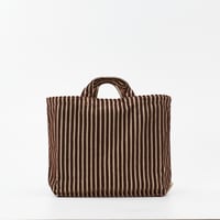 beej_P ile stripe Bag_L.Brown