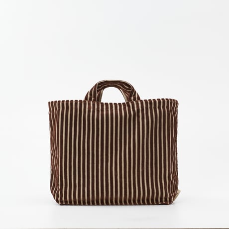 beej_P ile stripe Bag_L.Brown