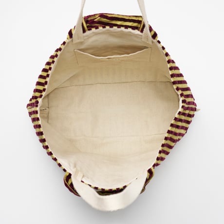 beej_P ile stripe Bag_L.Brown