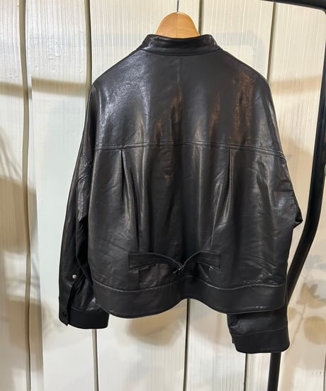 【完全受注生産】SALT PLUS JAPAN ノーカラーショートレザージャケット