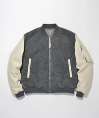 SUPER THANKS FUR/SHRINK FAUX LEATHER REVERSIBLE FLIGHT JACKET