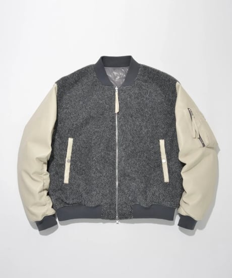 SUPER THANKS FUR/SHRINK FAUX LEATHER REVERSIBLE FLIGHT JACKET