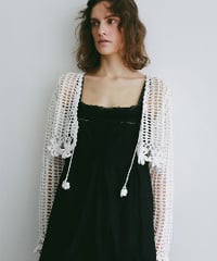 クロシェニットカーディガン