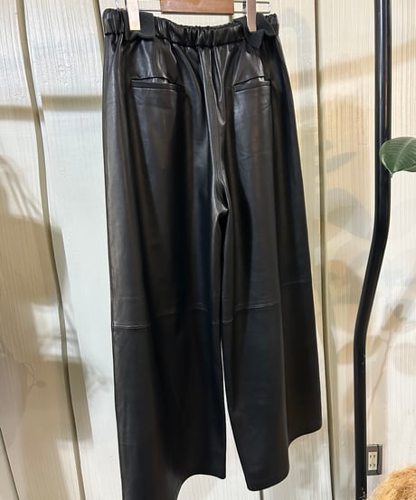 【完全受注生産】SALE PLUS JAPAN レザーワイドパンツ