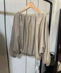 marmors ギャザーリネンブラウス