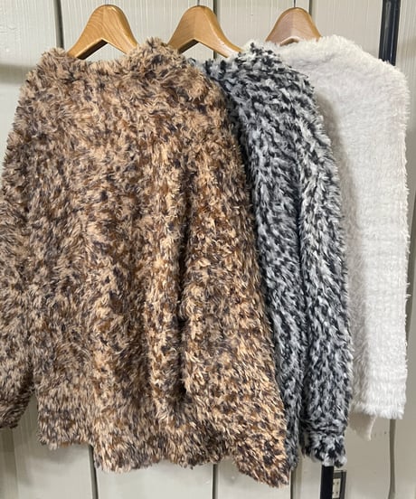 MARGAUX VINTAGE フェザーヤーンVカーディガン