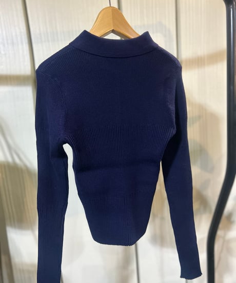 cafune メタルボタンニットカーディガン